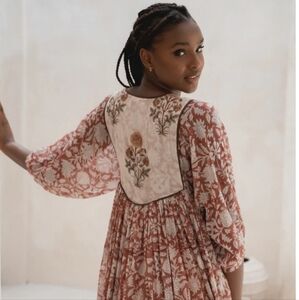 NWOT Diya Midi Dress in Chestnut